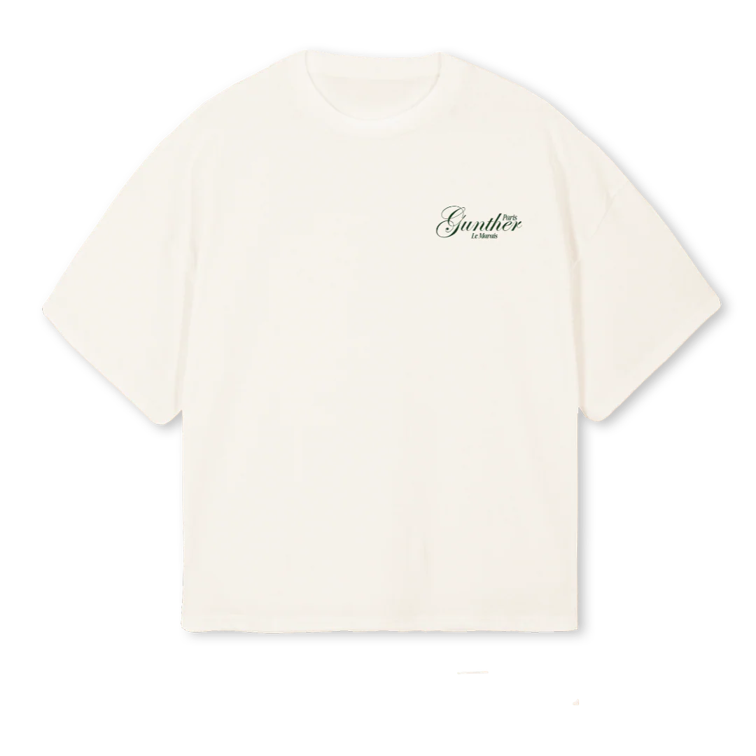 TSHIRTKEY Vintage White Oversized Boxy Tee.