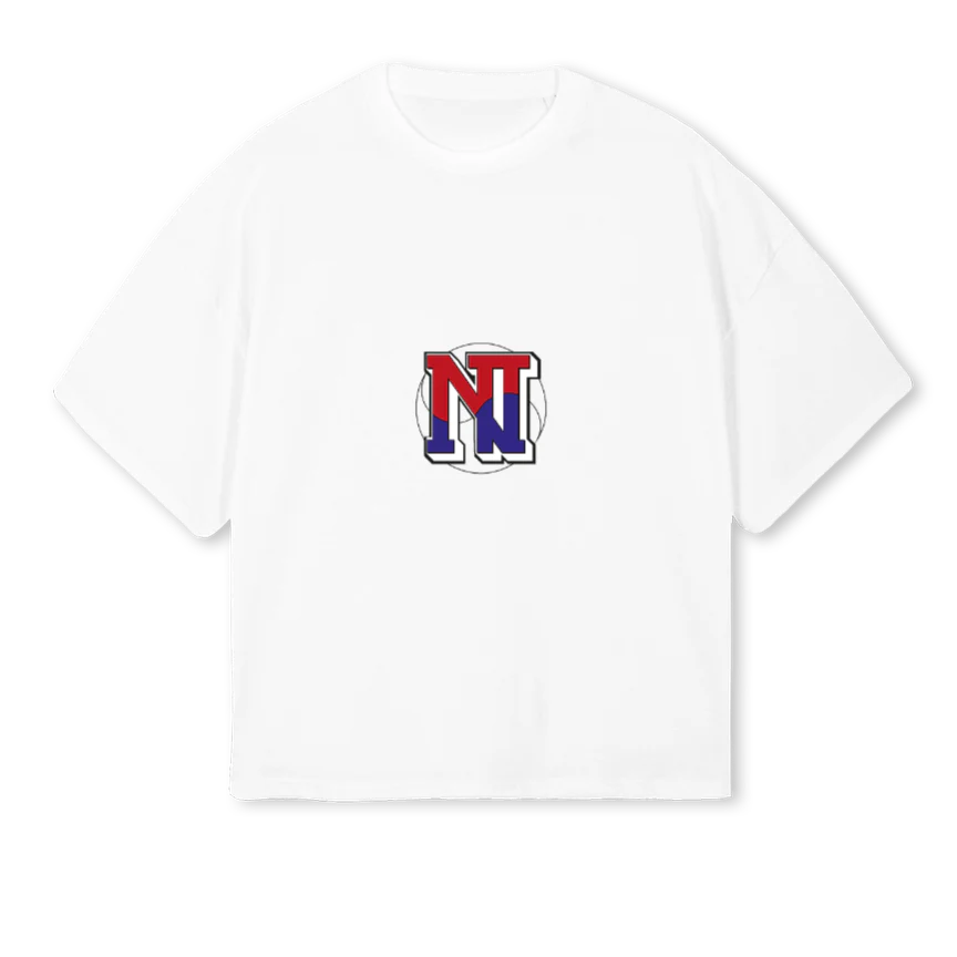 TSHIRTSEOUL White Oversized Boxy Tee.