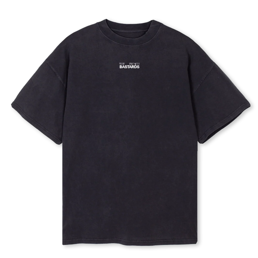 TSHIRTVBLACK Vintage Black Oversized Tee.