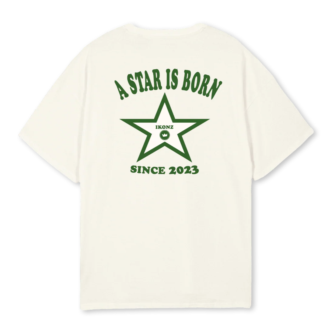 TSTARONE Cream Oversized Tee. - Image 2