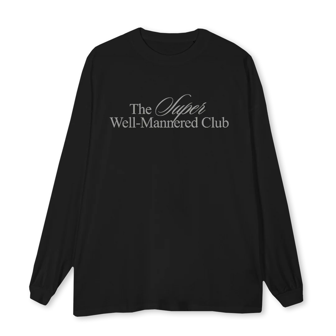 TSWMCBLK_2 Black Oversized LS Tee.