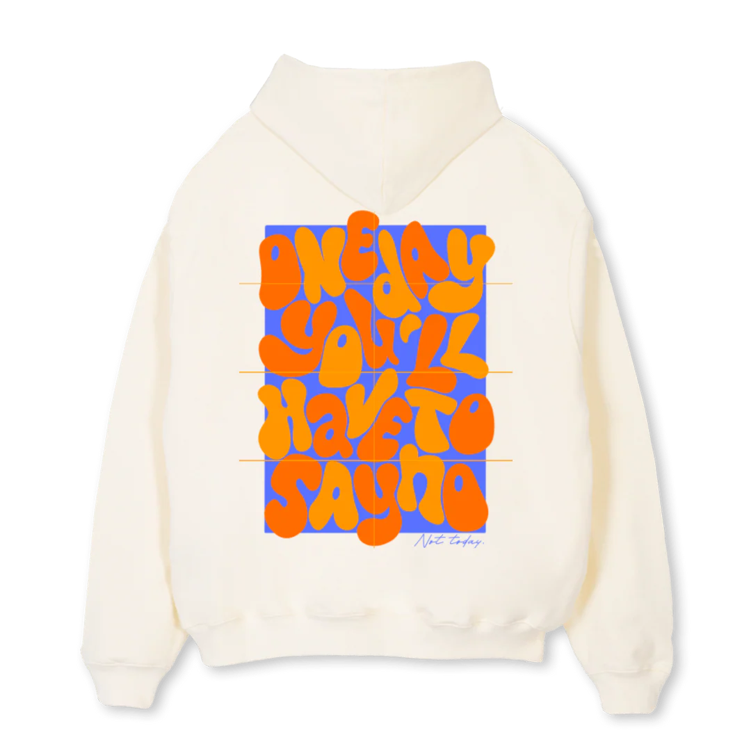 TSYC_2 Cream Oversized Hoodie. - Image 2