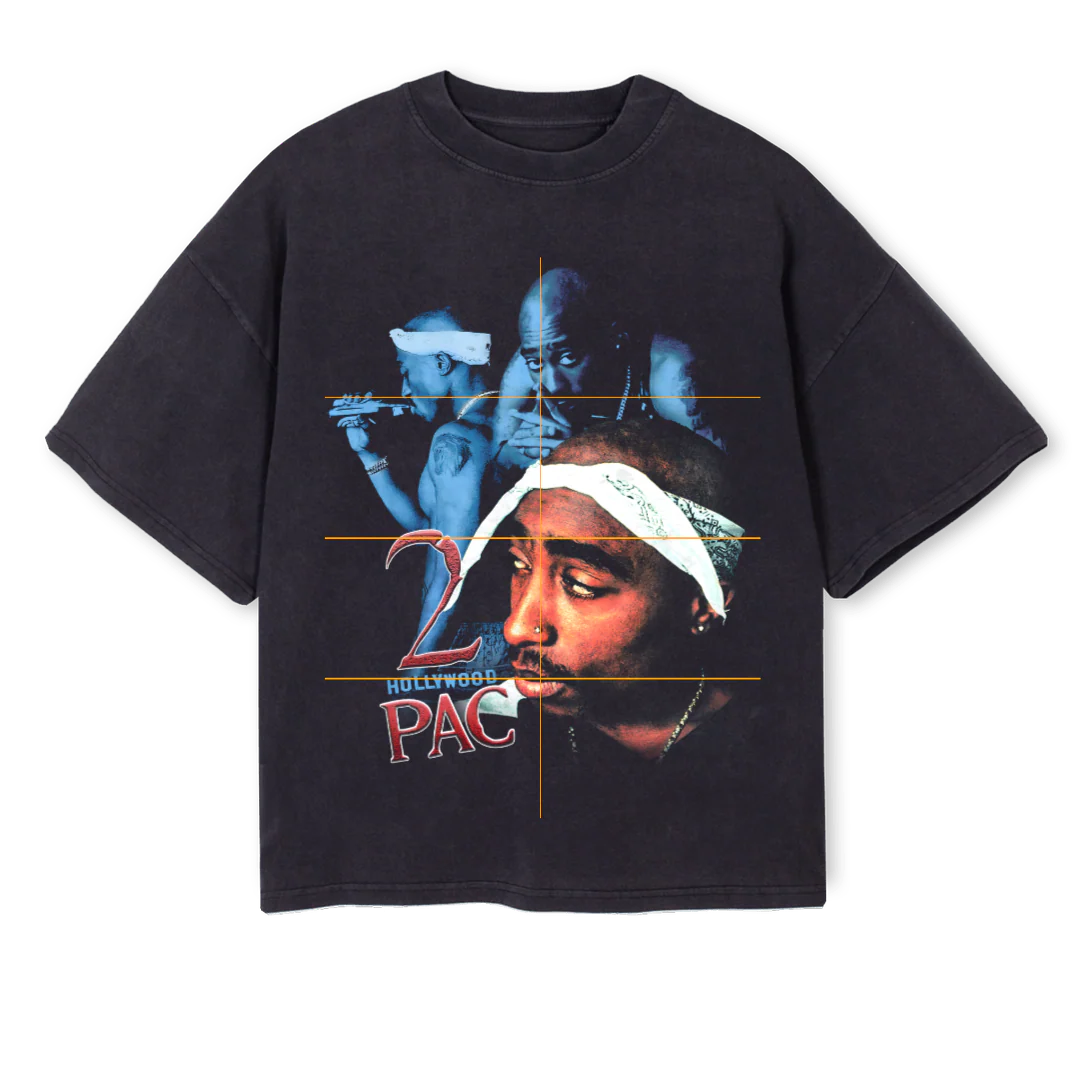TU Vintage Black Oversized Boxy Tee.