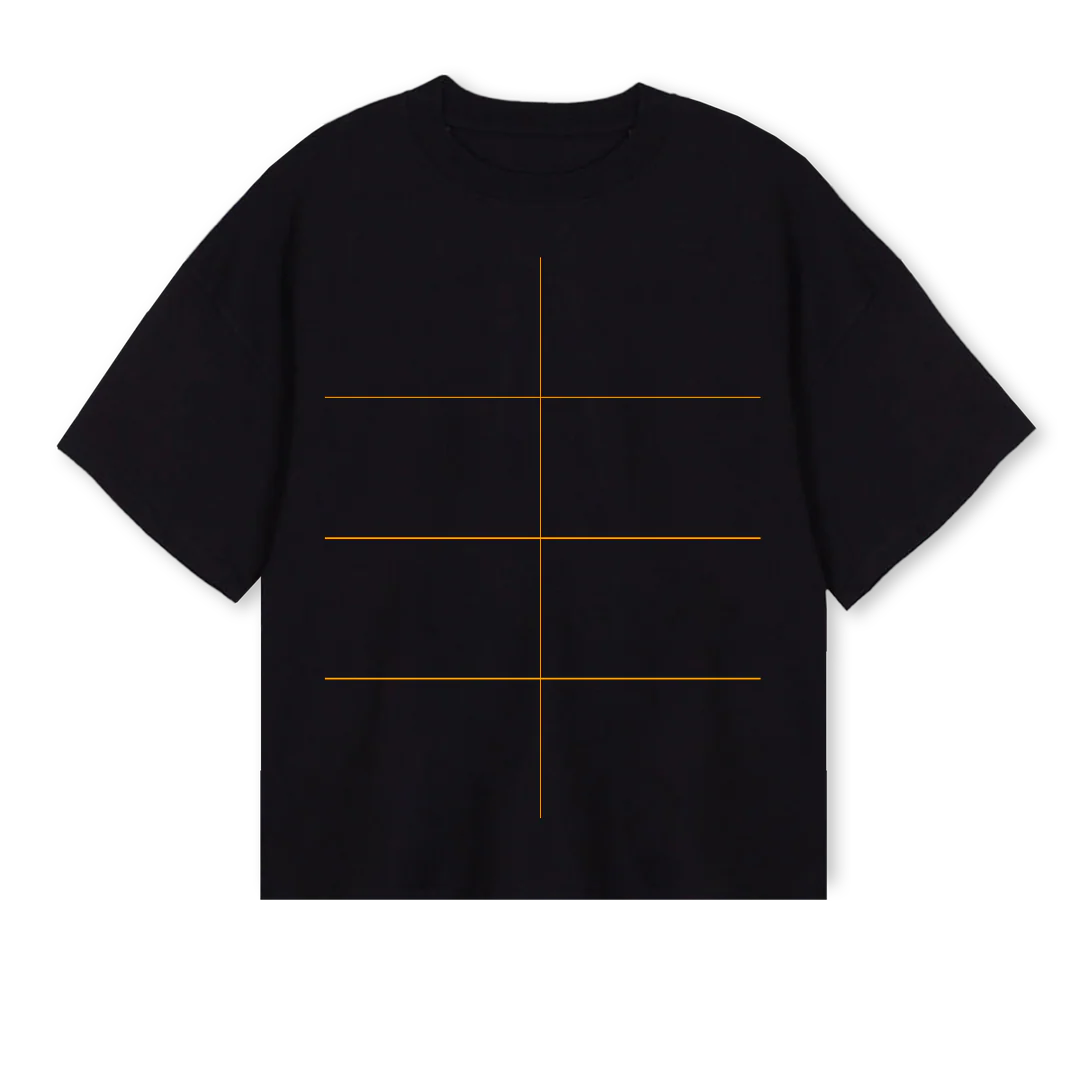 TWENTY Black Oversized Boxy Tee.