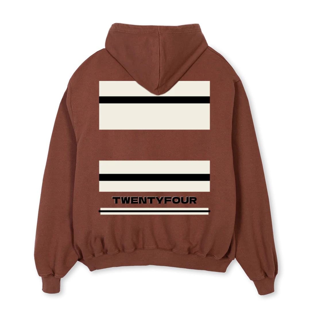 TWENTYFOURHOODIE Vintage Brown Oversized Hoodie. - Image 2
