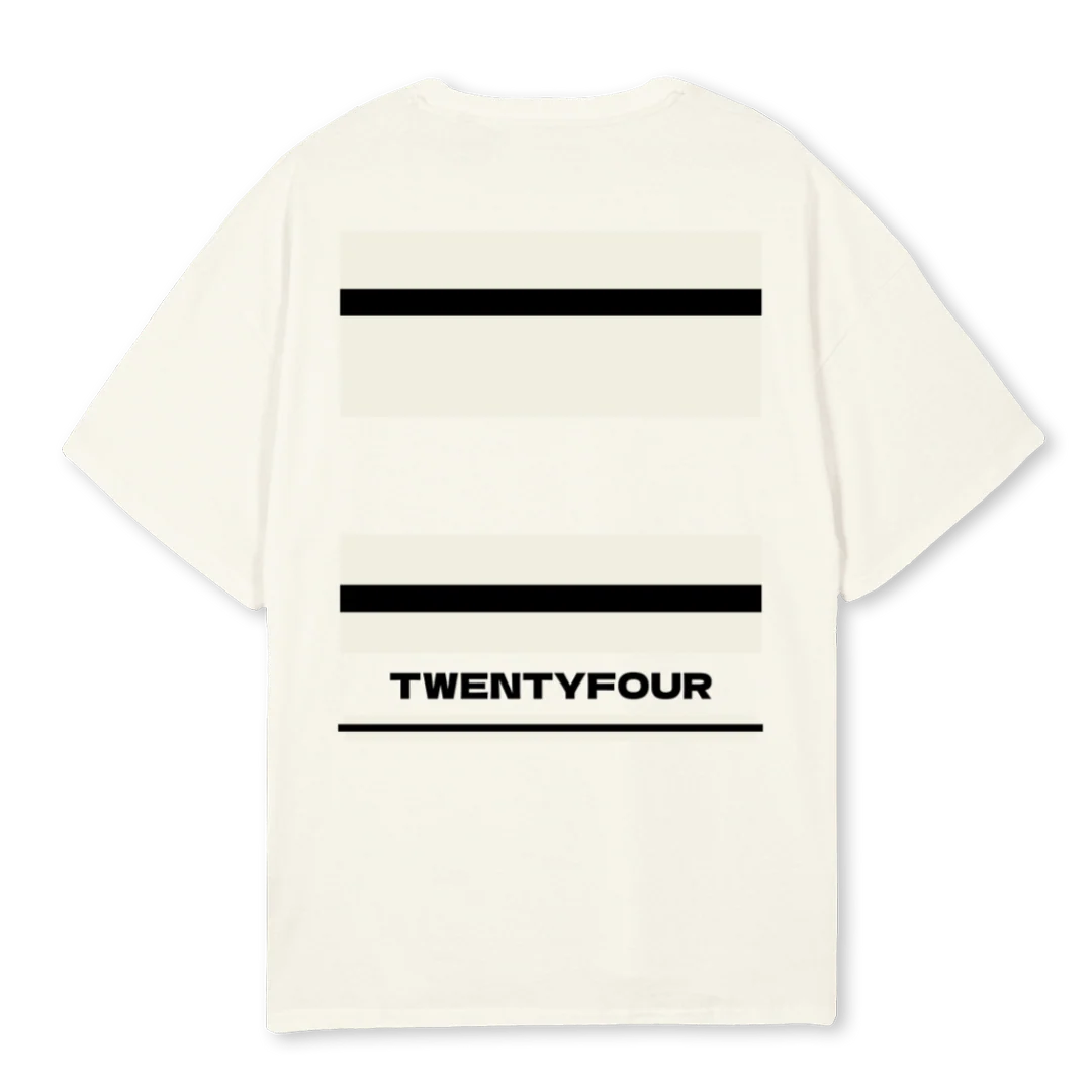 TWENTYFOURTEE Cream Oversized Tee. - Image 2