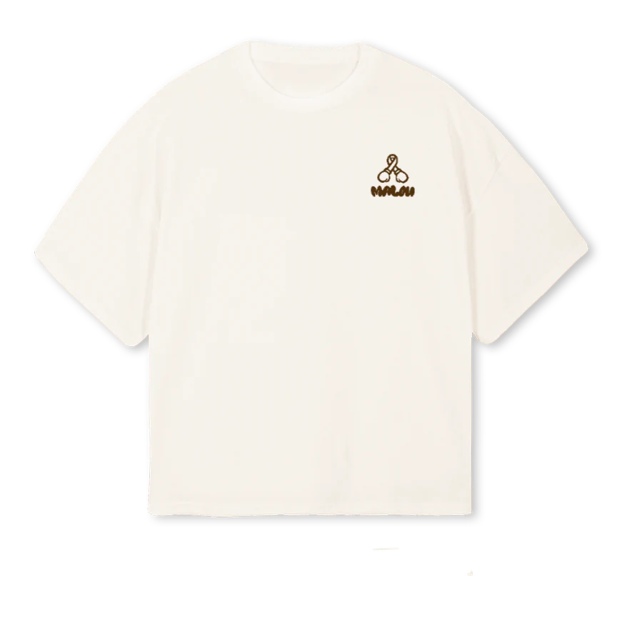 TWM Vintage White Oversized Boxy Tee.