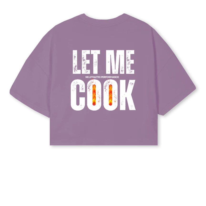 NKCROPLMCBLACK_P Purple Cropped Oversized Tee - Image 2