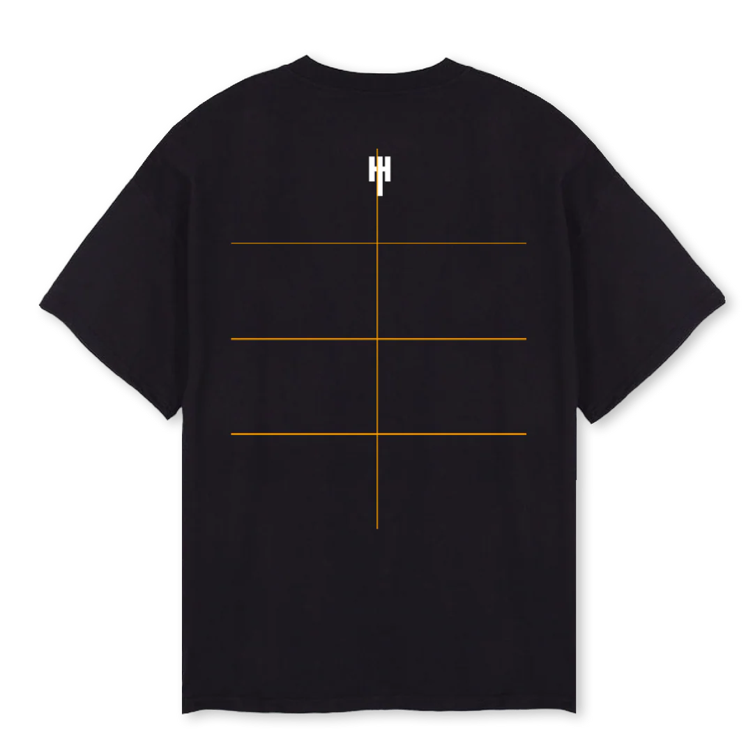 TWOFACE Black Oversized Tee. - Image 2