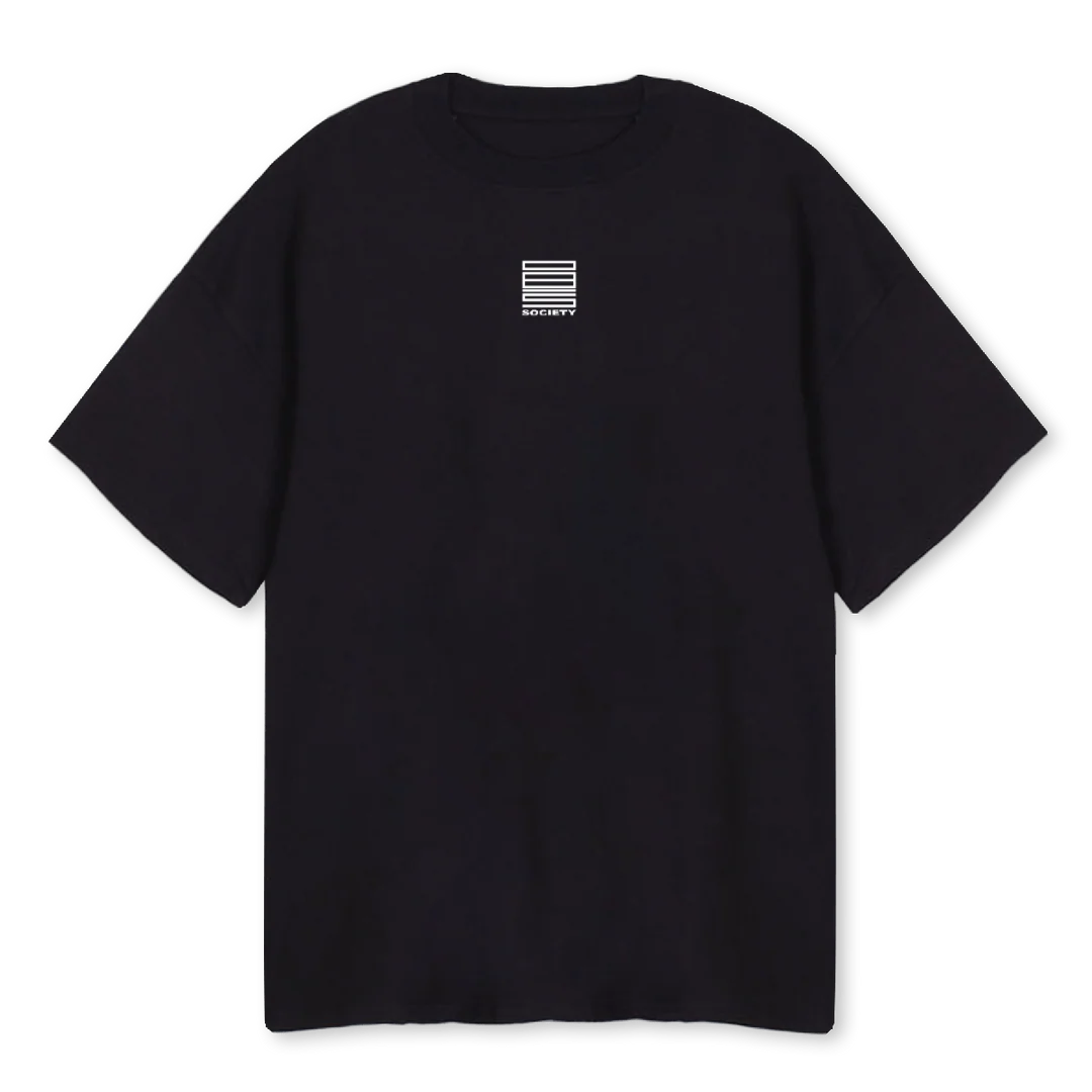 TWULTRA Black Oversized Tee.