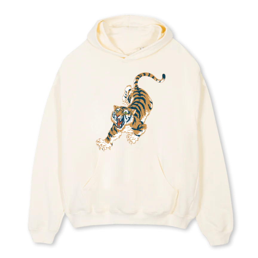 TYC BENGAL Cream Oversized Hoodie.