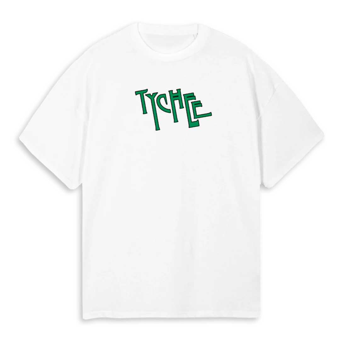 TYCHEE TARGET WHITE White Oversized Tee.