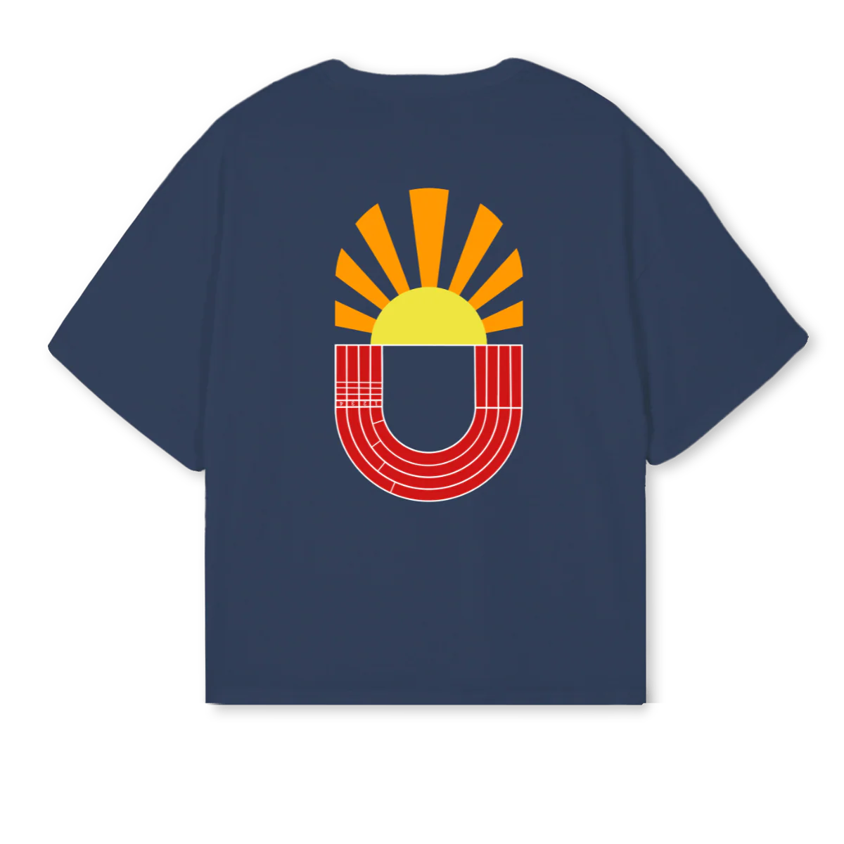 TYPE Navy Blue Oversized Boxy Tee. - Image 2
