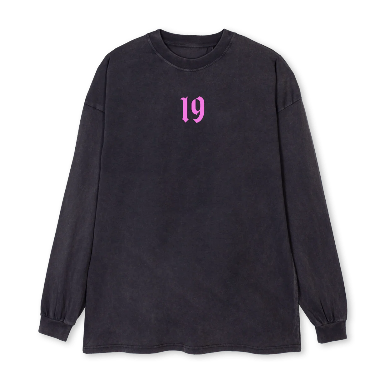 UAHS Vintage Black Oversized LS Tee.