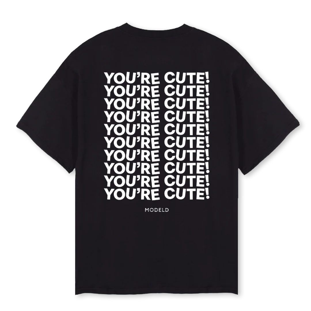 UCUTEBLACKTEE Black Oversized Tee. - Image 2