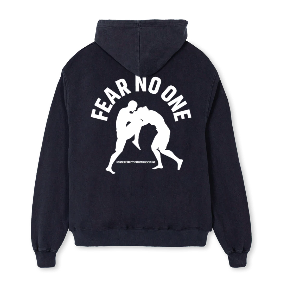 UFCONE Vintage Black Oversized Hoodie. - Image 2