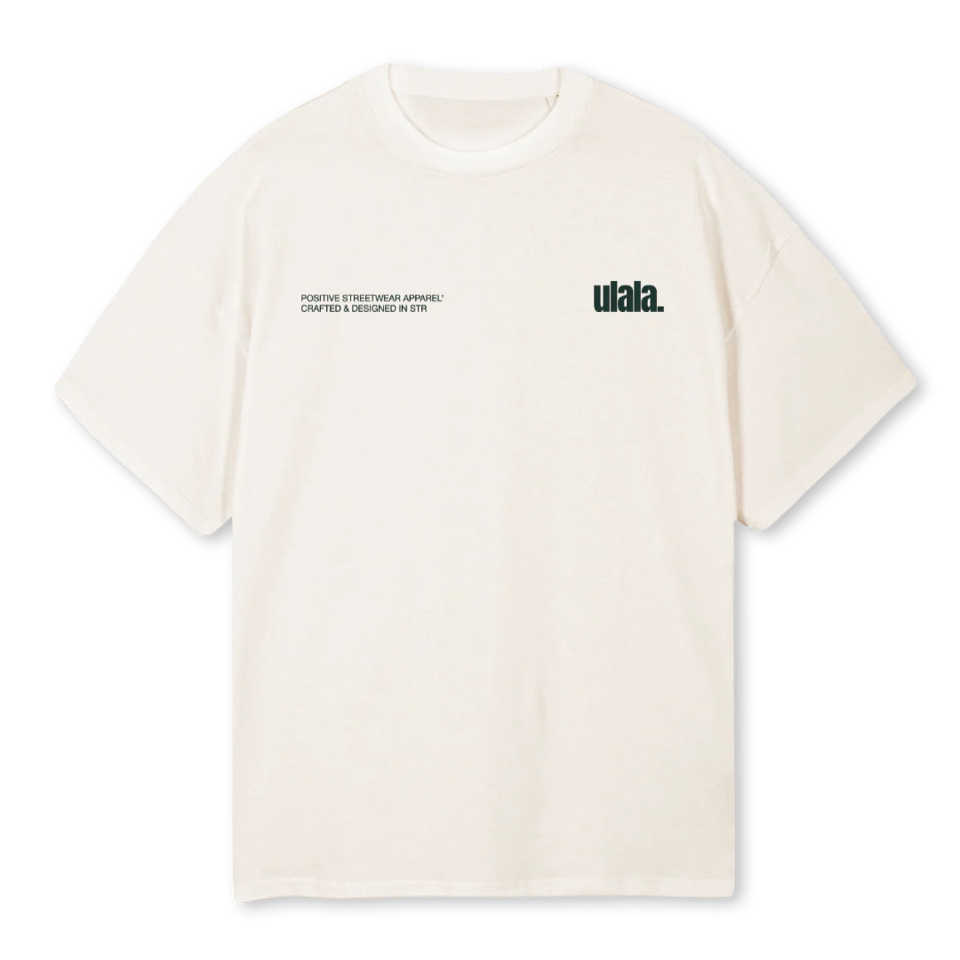 ULALADTGTEST Vintage White Oversized Tee.