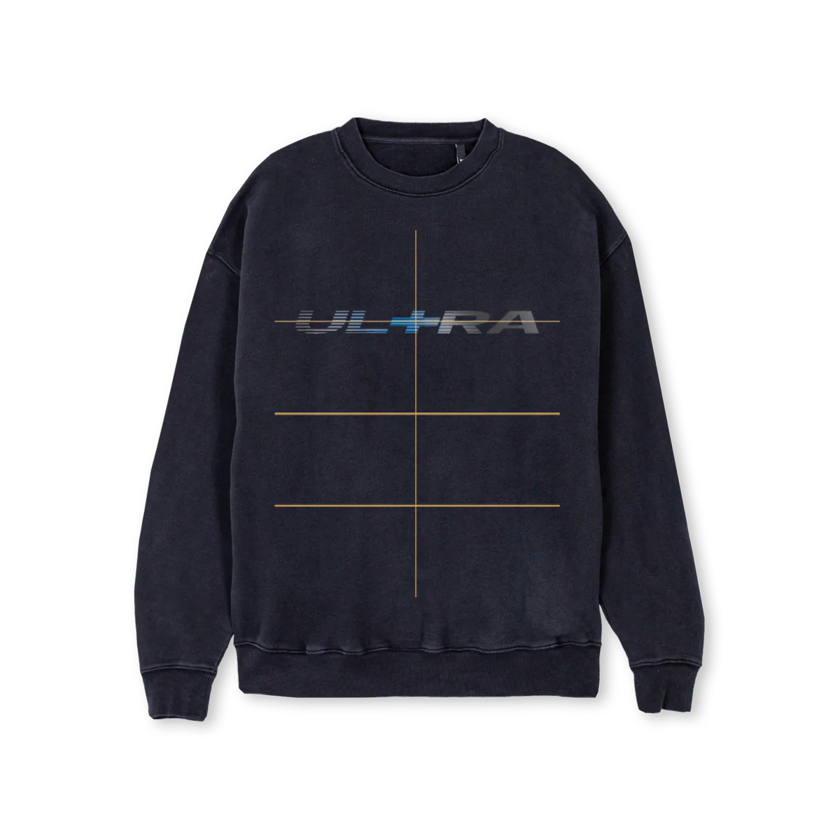 ULTRASWEATONE Vintage Black Regular Crewneck Sweater.