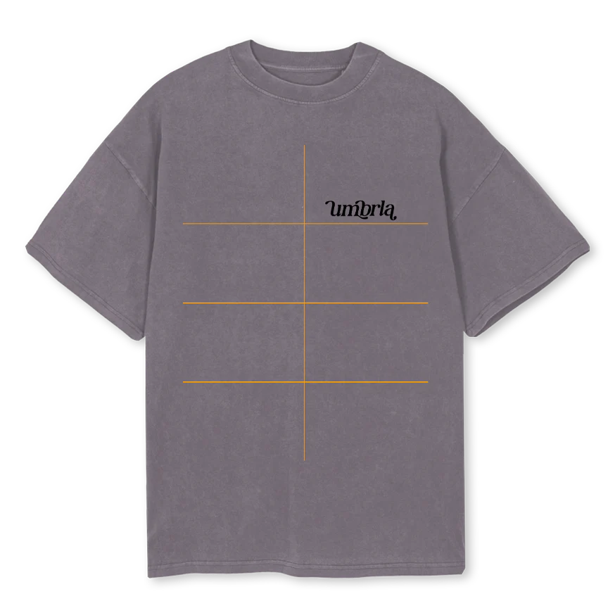 UMTEXT Pigment Grey Oversized Tee.