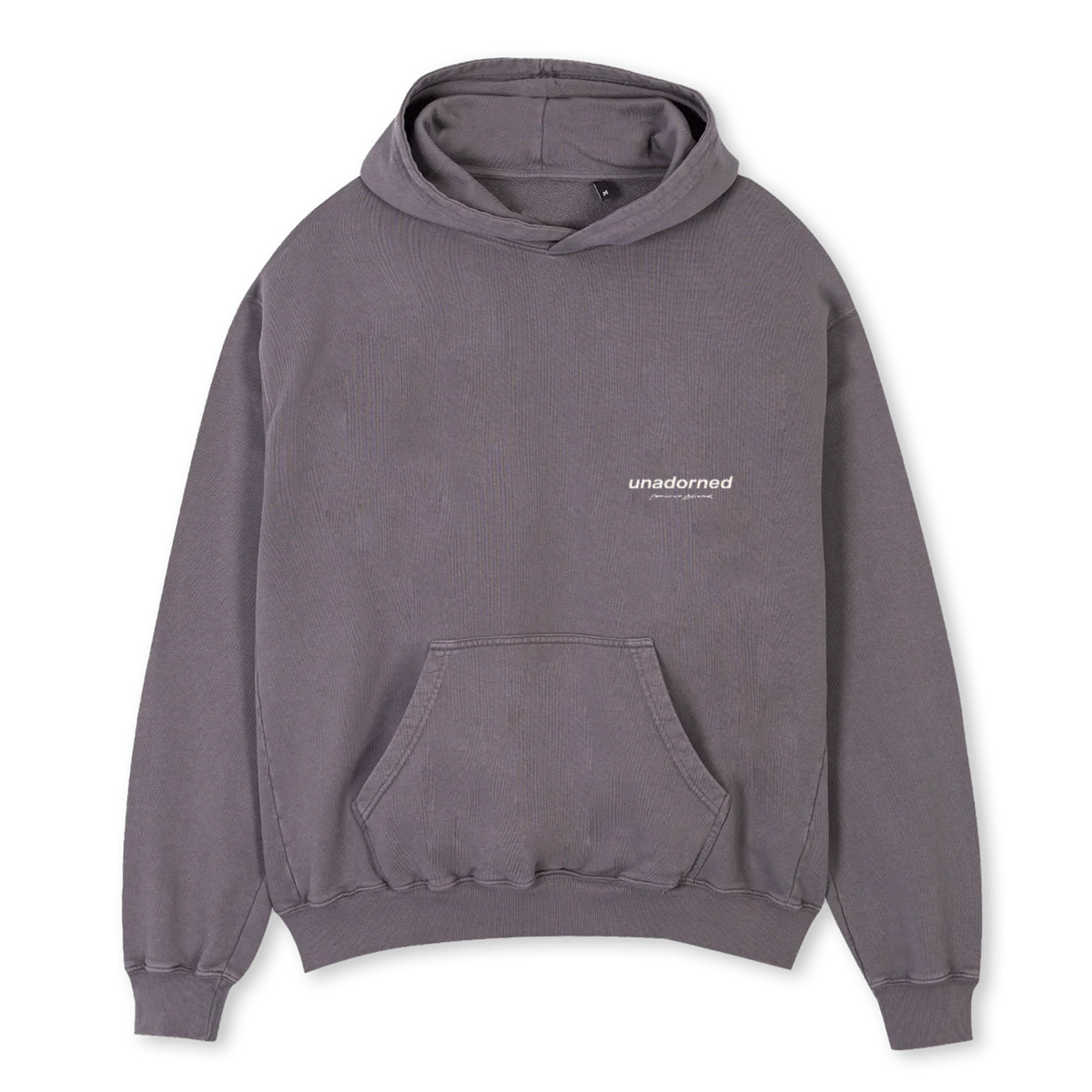 UNADORNED HOODIE Pigment Grey Oversized Hoodie.