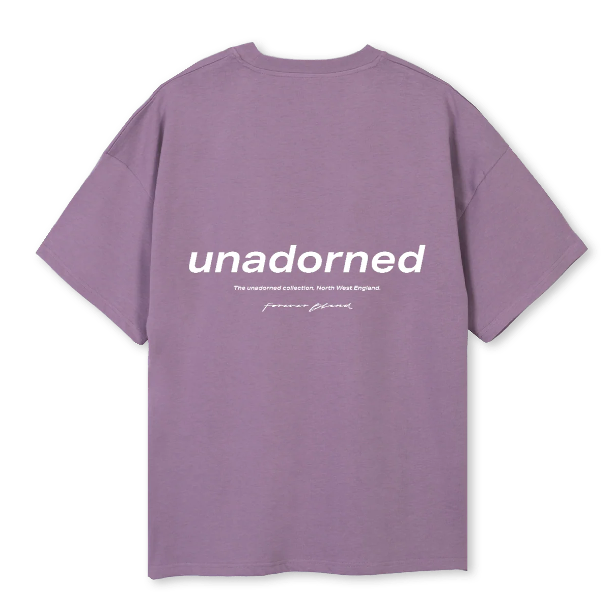 UNADORNED T SHIRT Purple Oversized Tee. - Image 2