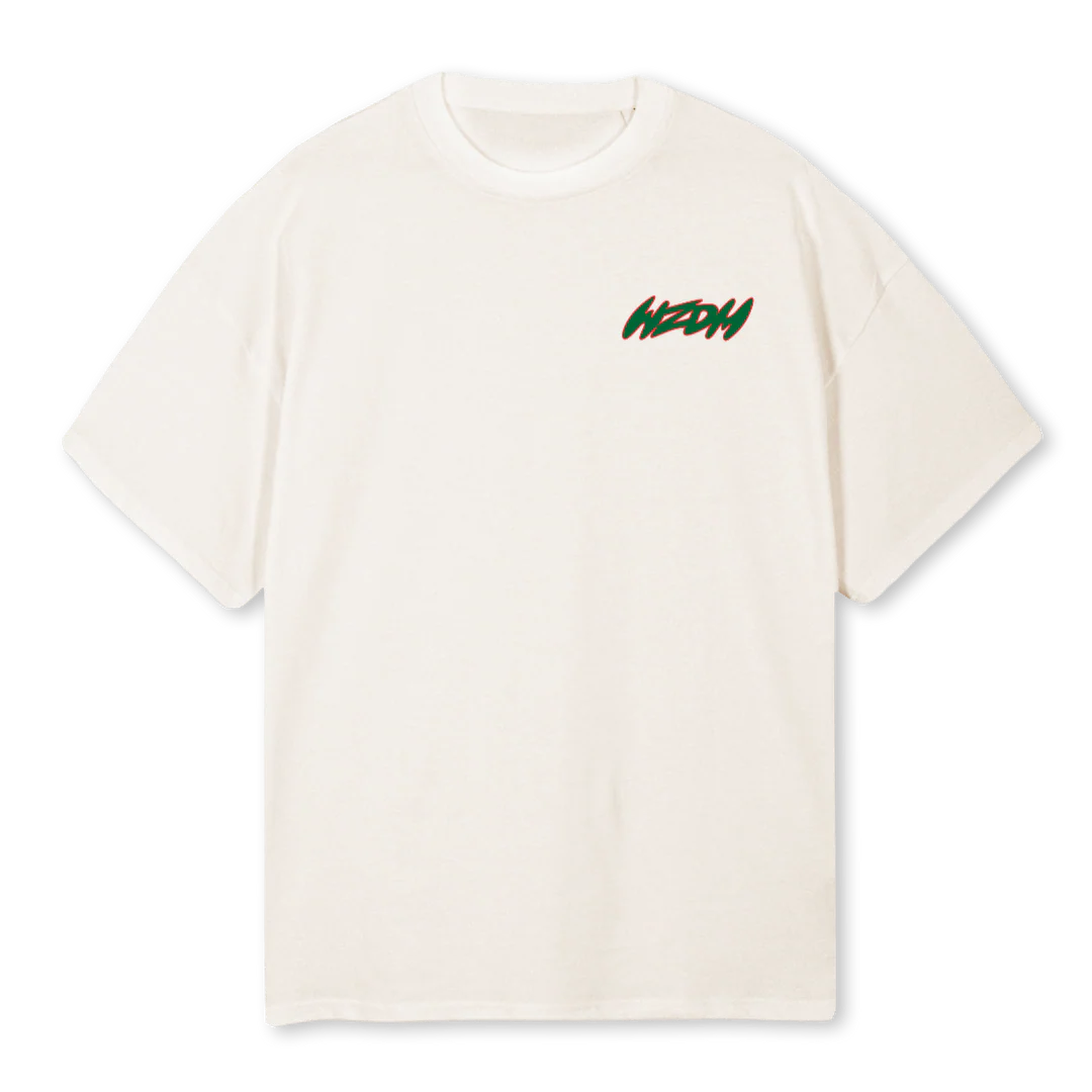 WZDM METHUSELAH_VW Vintage White Oversized Tee.