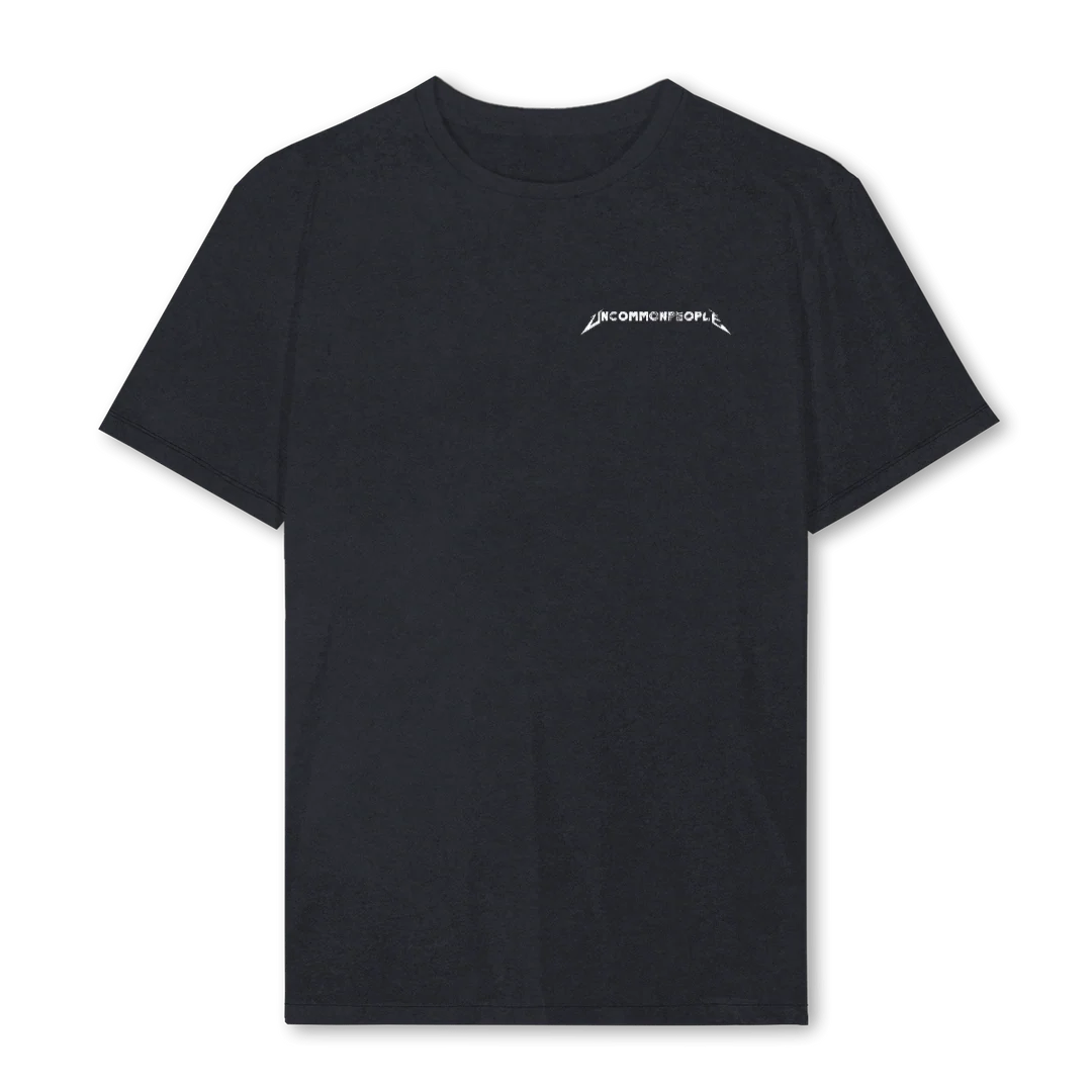 UNCOMMON TOUR  Vintage Black Regular Tee.