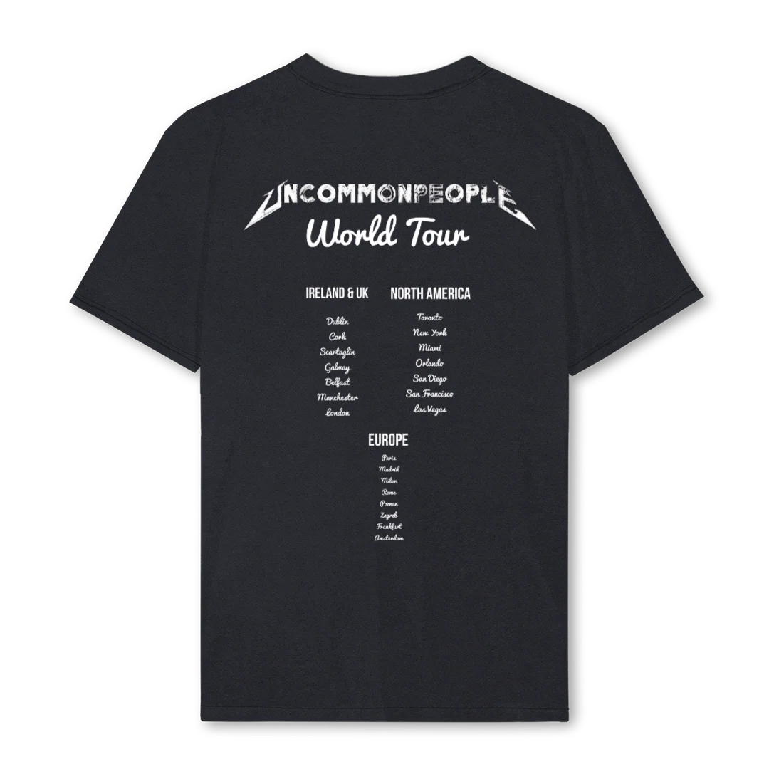 UNCOMMON TOUR Vintage Black Regular Tee. - Image 2