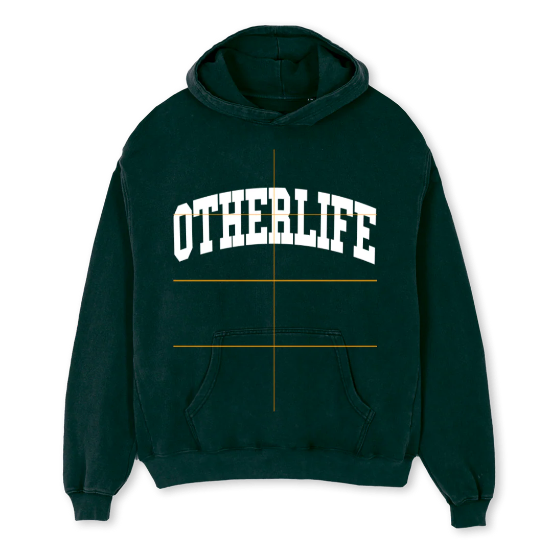 UNIVERSITY HOODIE Wild Green Oversized Hoodie.