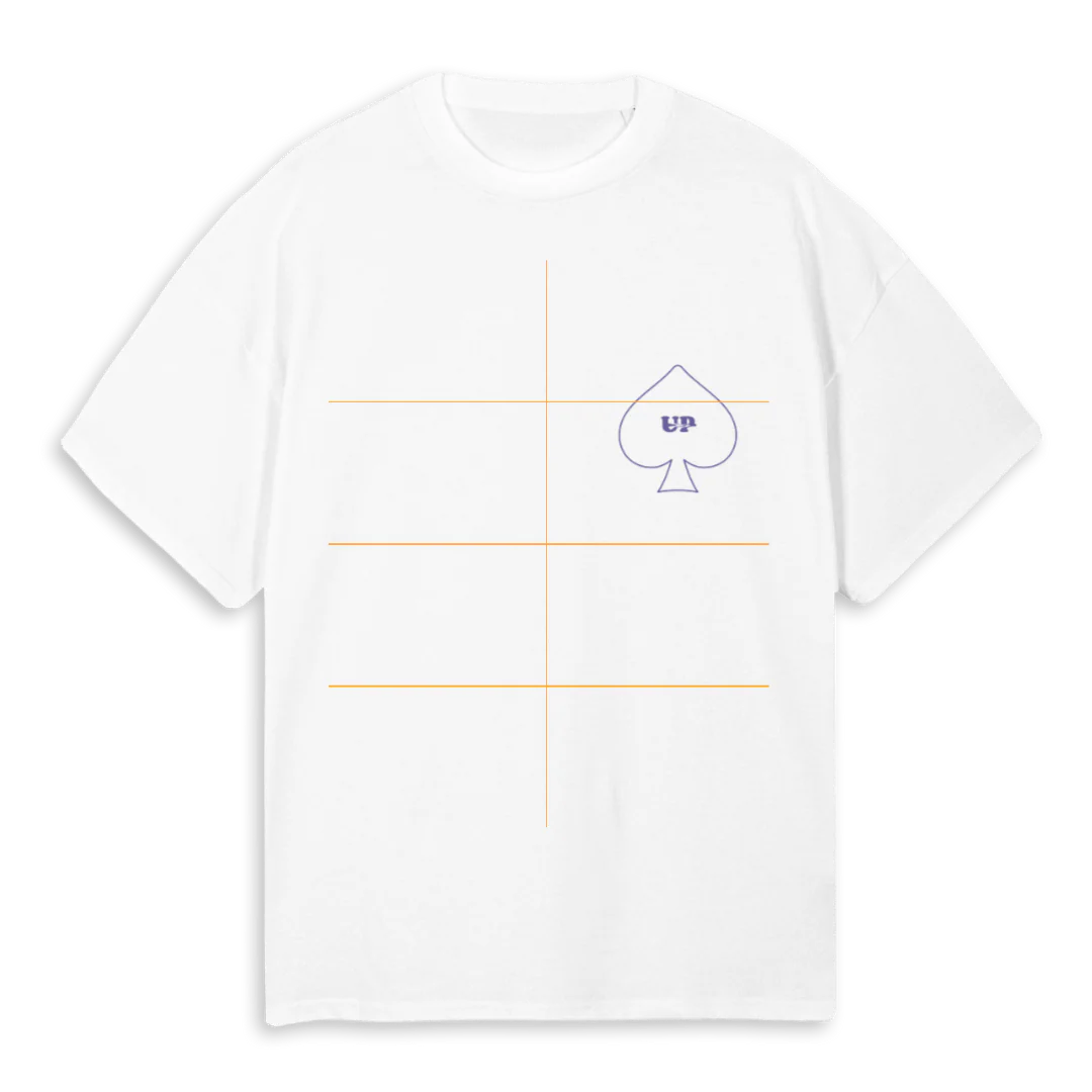 UP X PIK DAME White Oversized Tee.