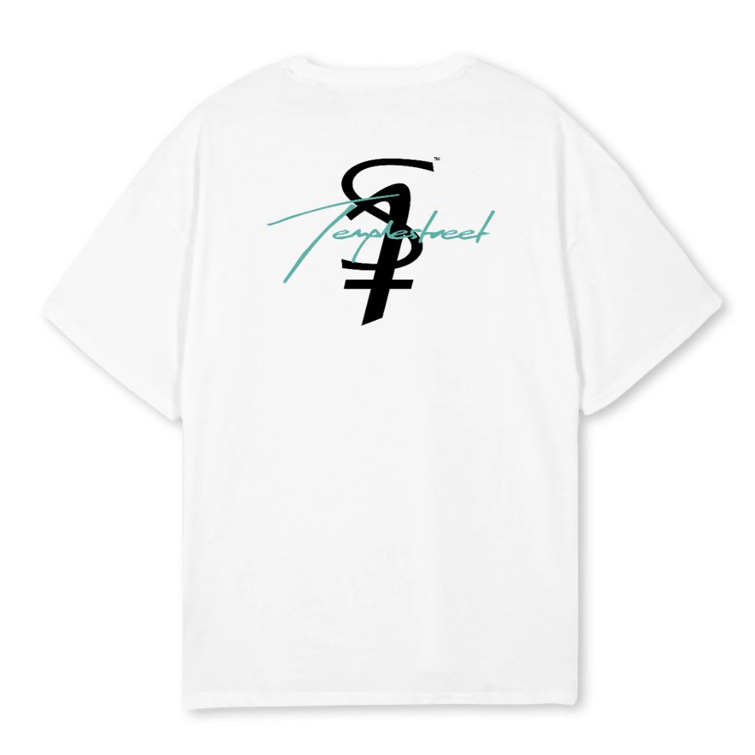UPSIDE LOGO White Oversized Tee. - Image 2