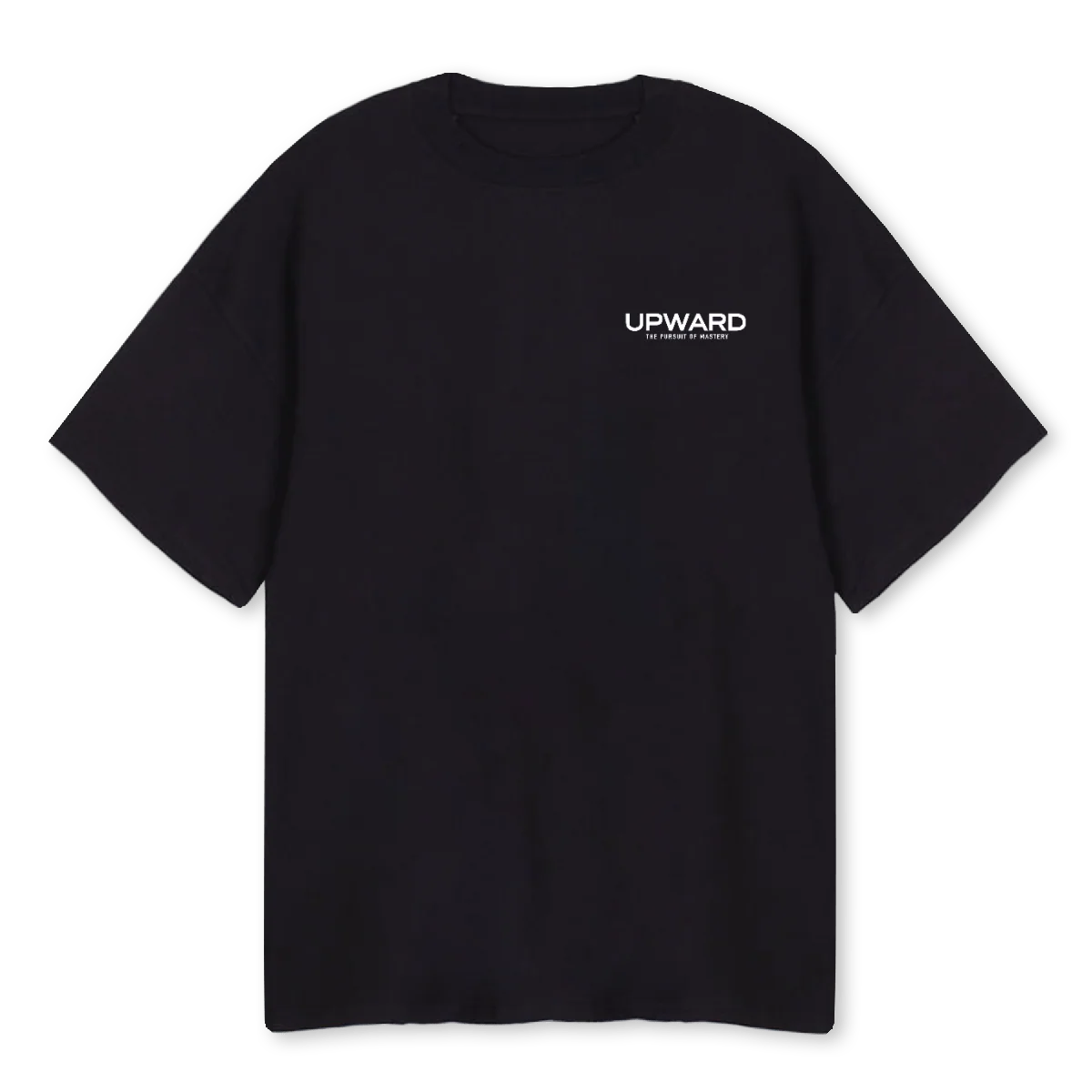 UPWARDFWORIGINS Black Oversized Tee.