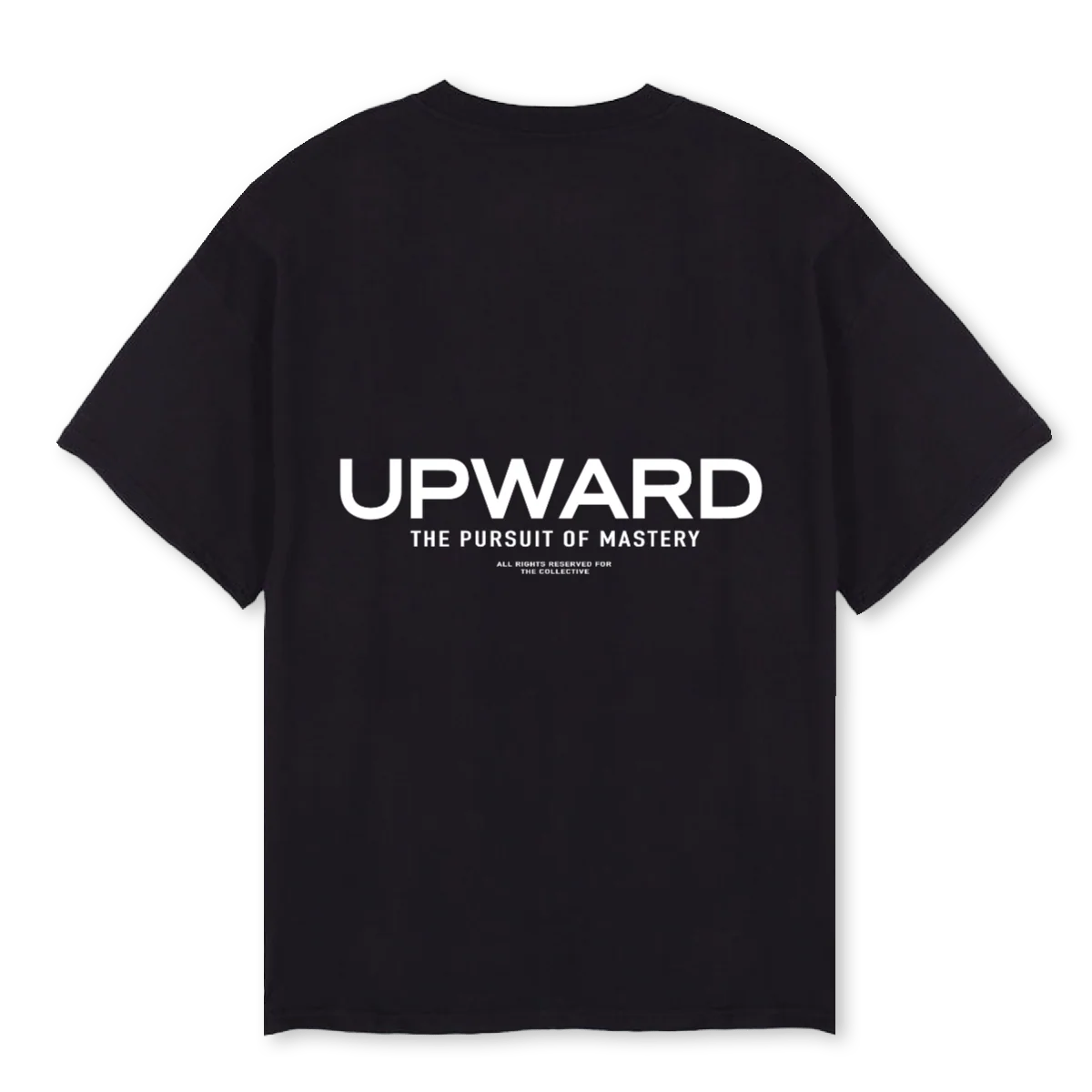 UPWARDFWORIGINS Black Oversized Tee. - Image 2