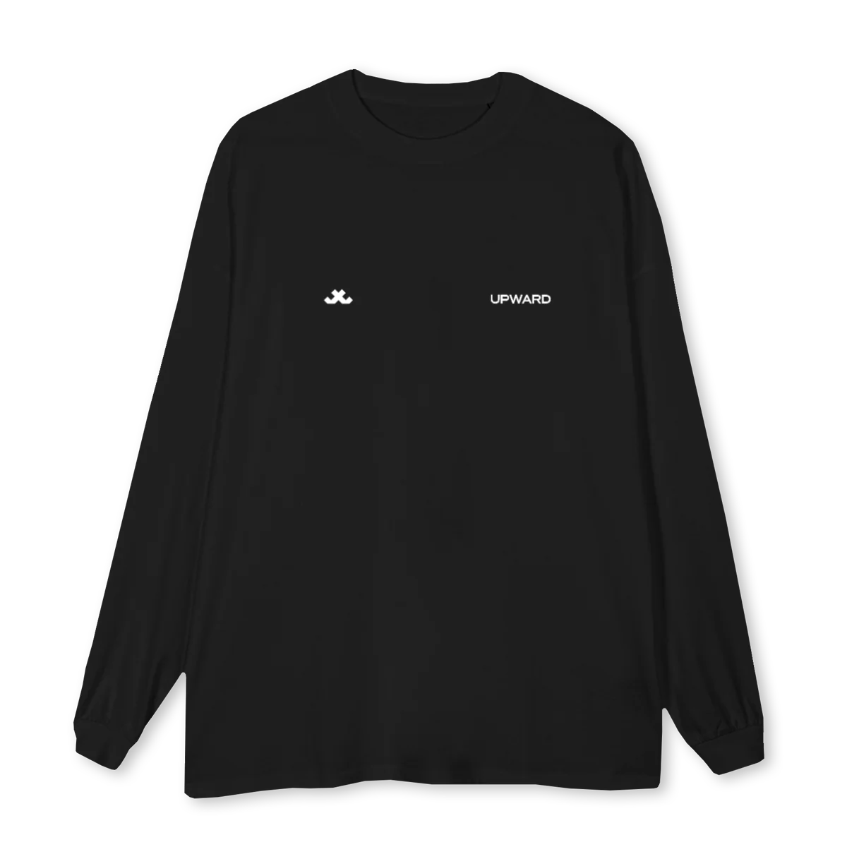 UPWARDMINIMALFW Black Oversized LS Tee.