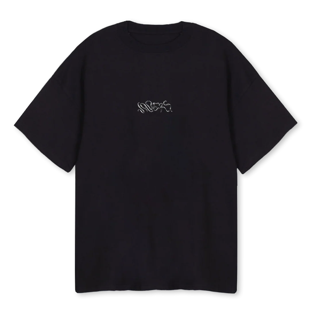 VADERS CROME BLK Black Oversized Tee.