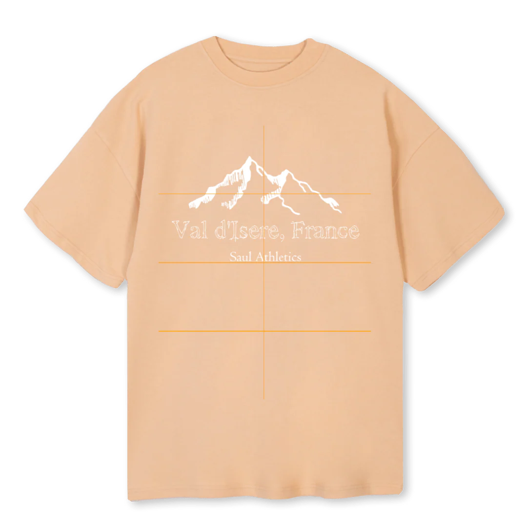 VAL D SAND  Sand Oversized Tee.