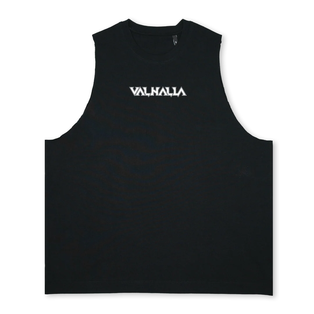 VALHALLA Deep Black Oversized Vest.