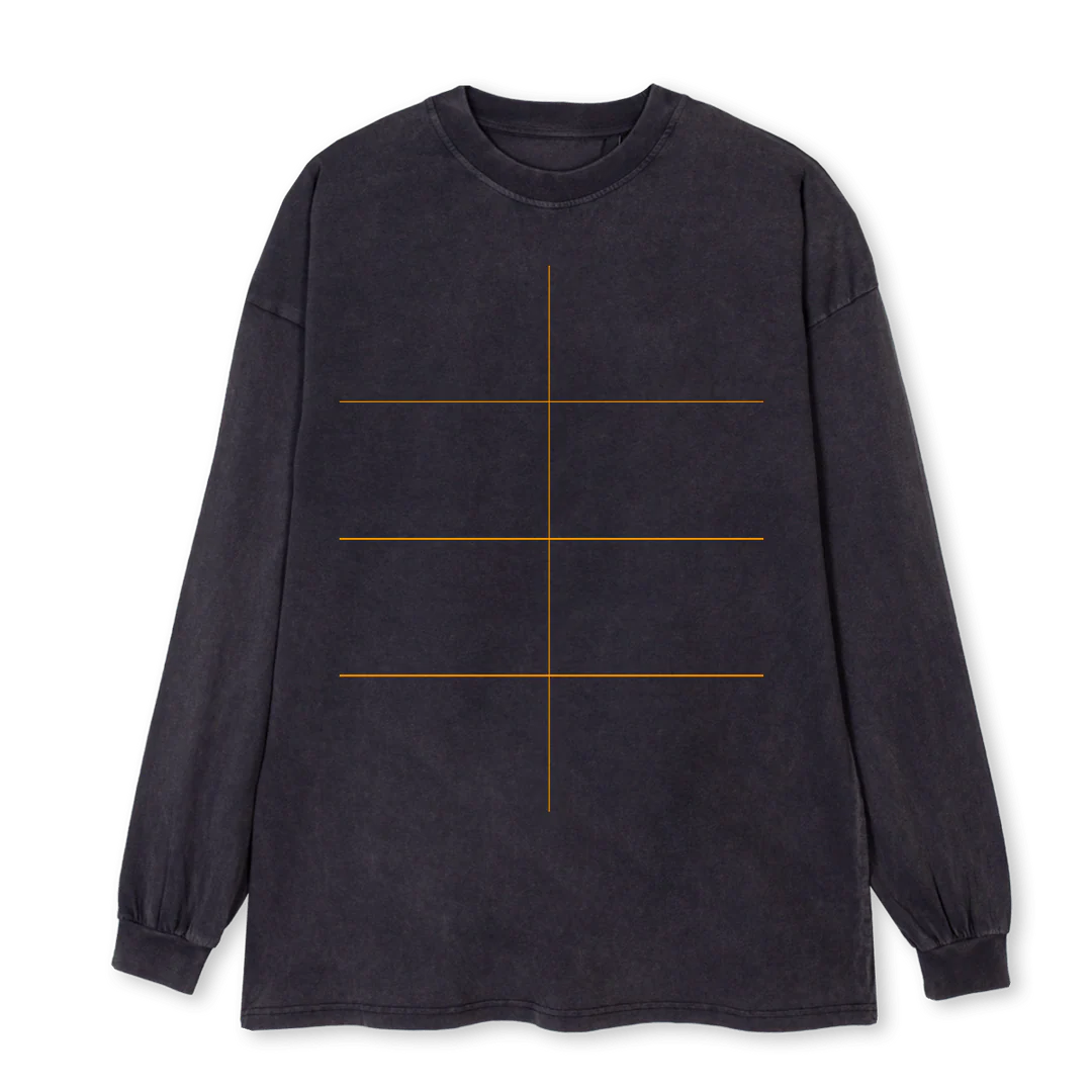 VALUABLEB Vintage Black Oversized LS Tee. - Image 2