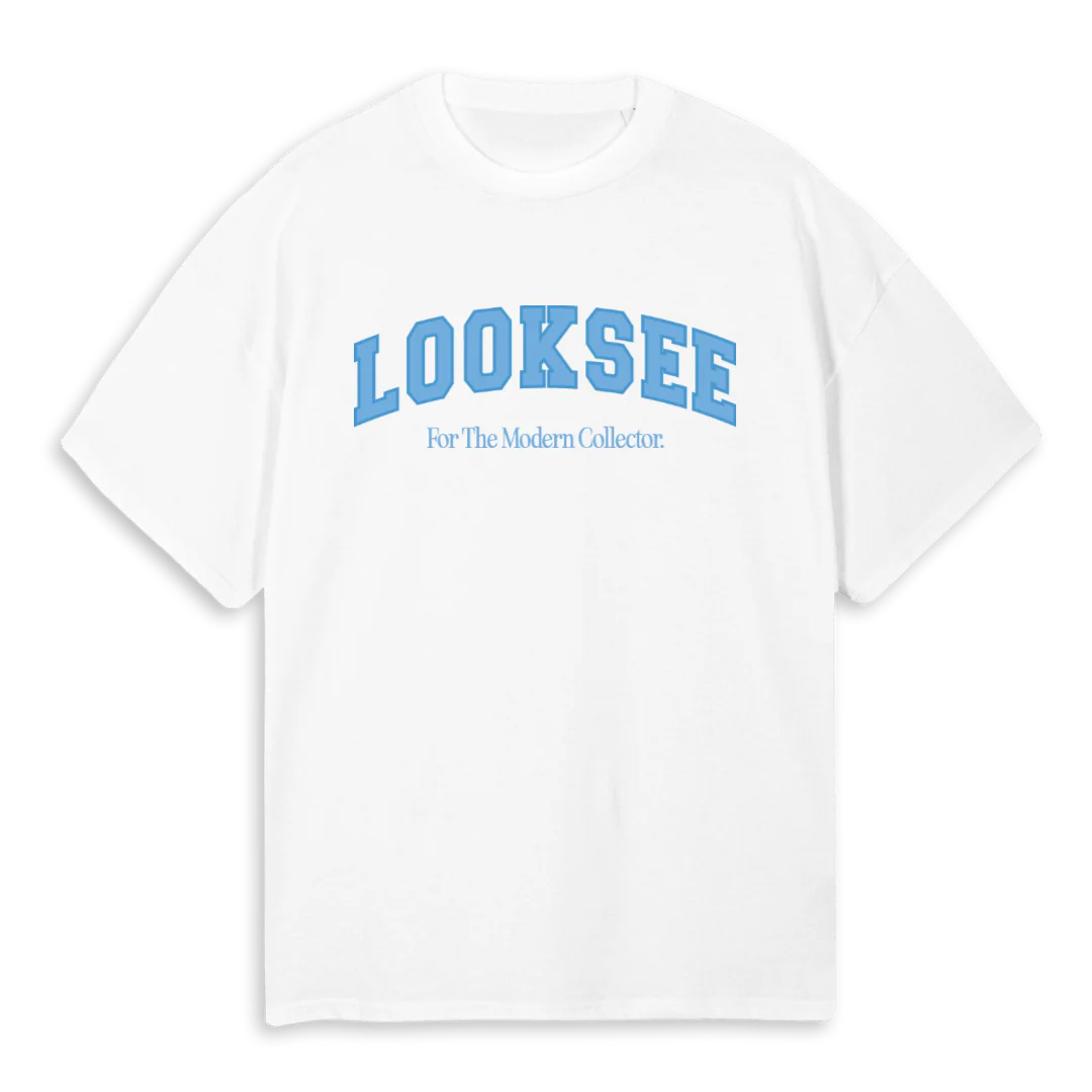 VARSITY UNC White Oversized Tee.