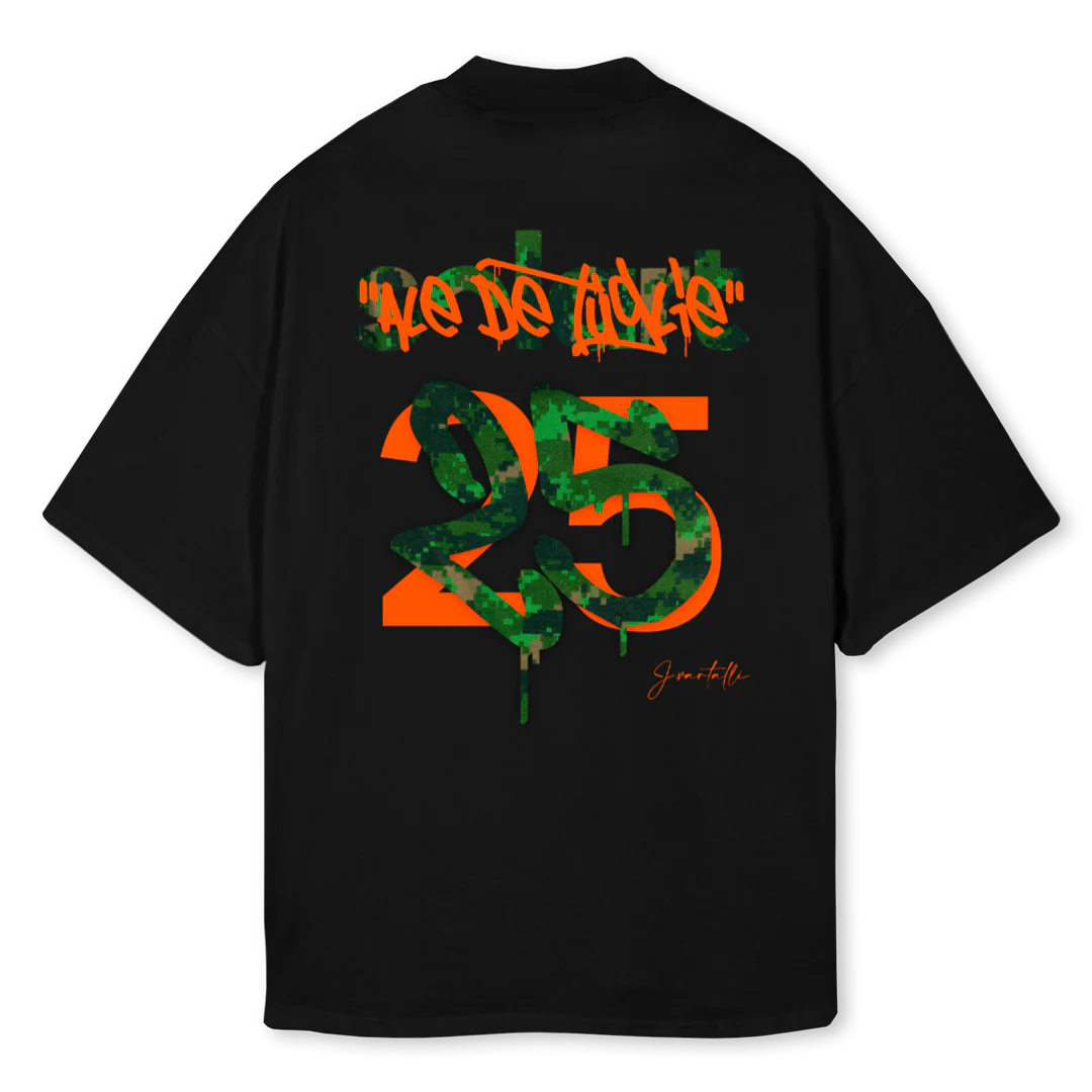 VARTALLIXALEDETUGLIE Black Oversized Mock Neck Tee. - Image 2