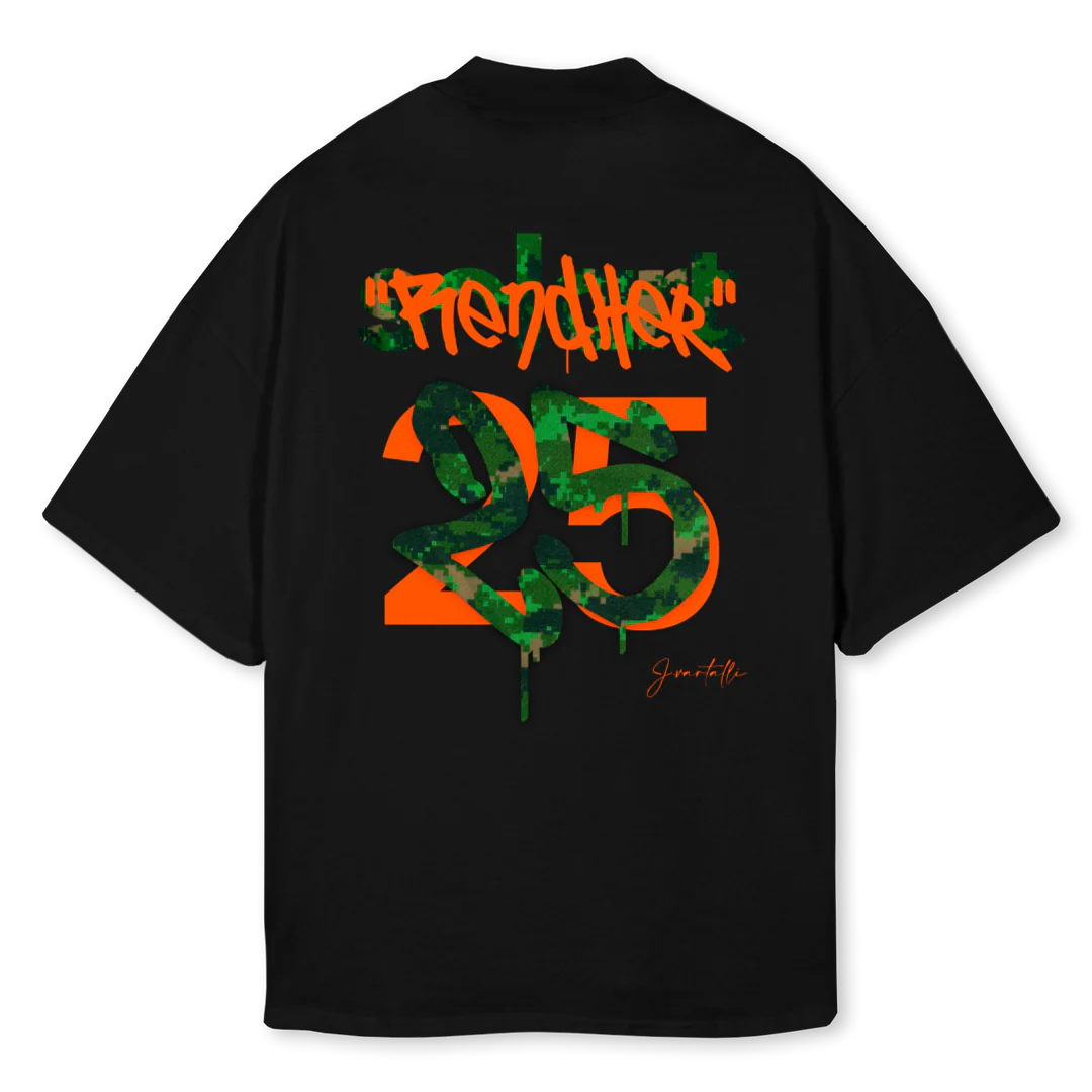 VARTALLIXRENDHER Black Oversized Mock Neck Tee. - Image 2