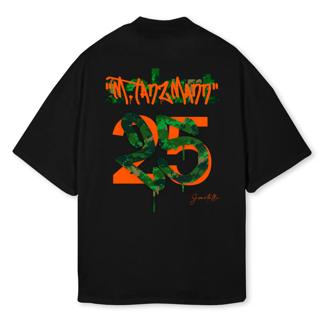 VARTALLIXTANZMANN Black Oversized Mock Neck Tee. - Image 2