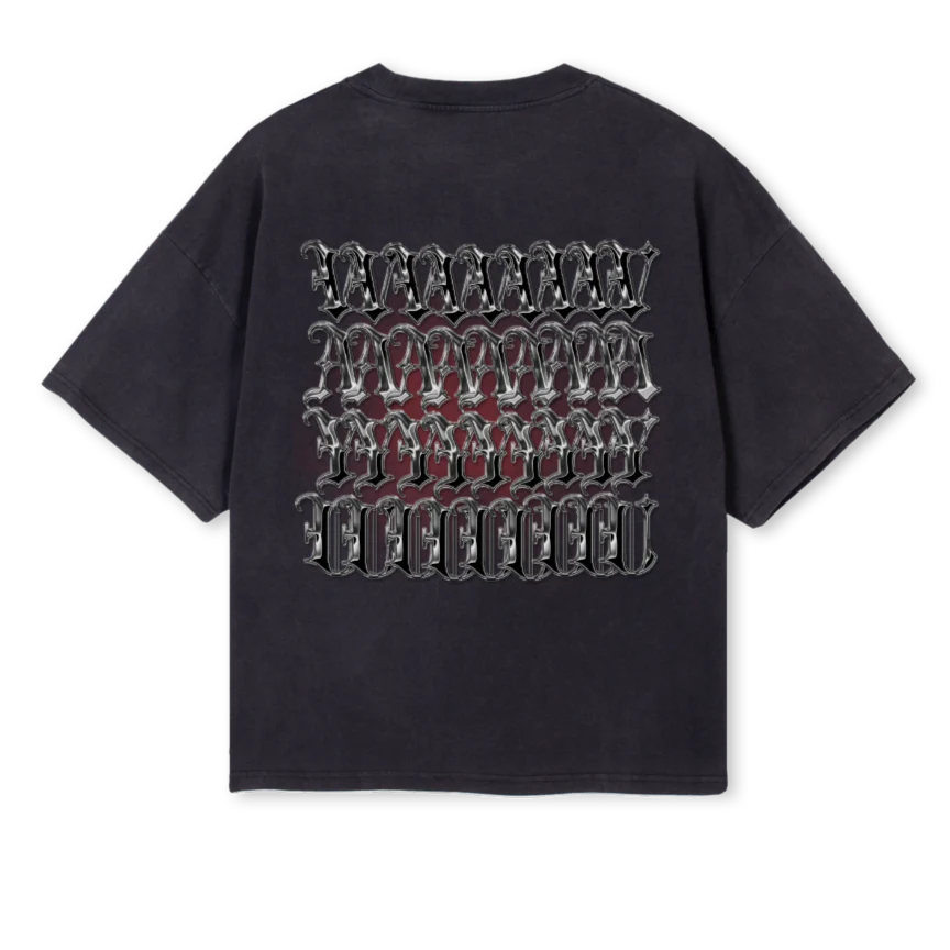 VAYU Vintage Black Oversized Boxy Tee. - Image 2