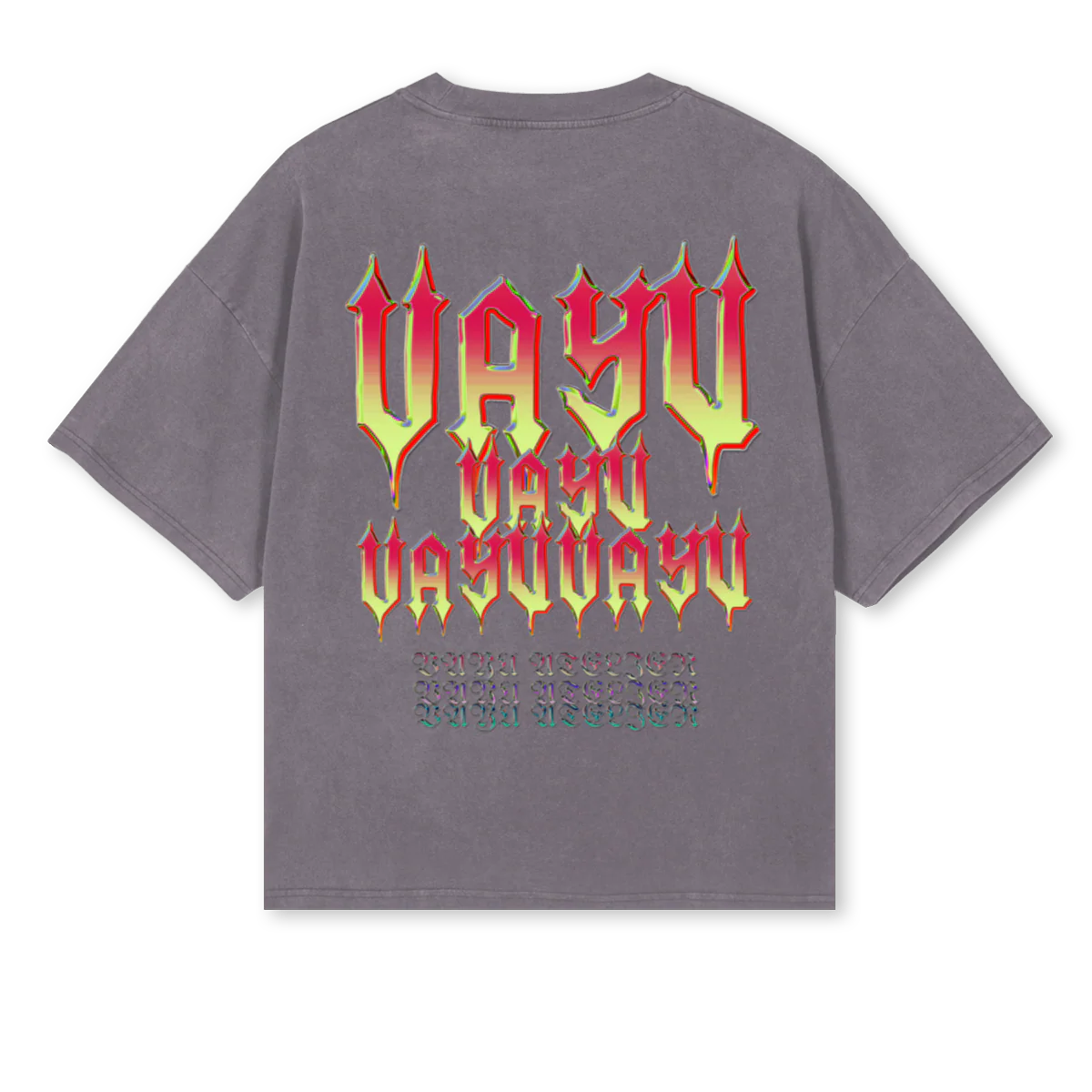 VAYUU Pigment Grey Oversized Boxy Tee. - Image 2