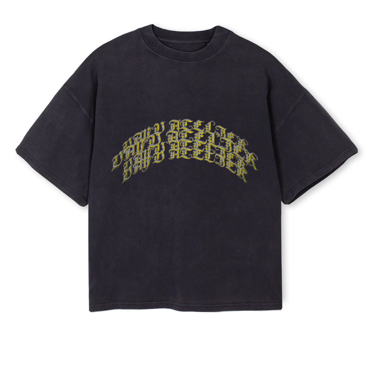 VAYUUU_1 Vintage Black Oversized Boxy Tee.