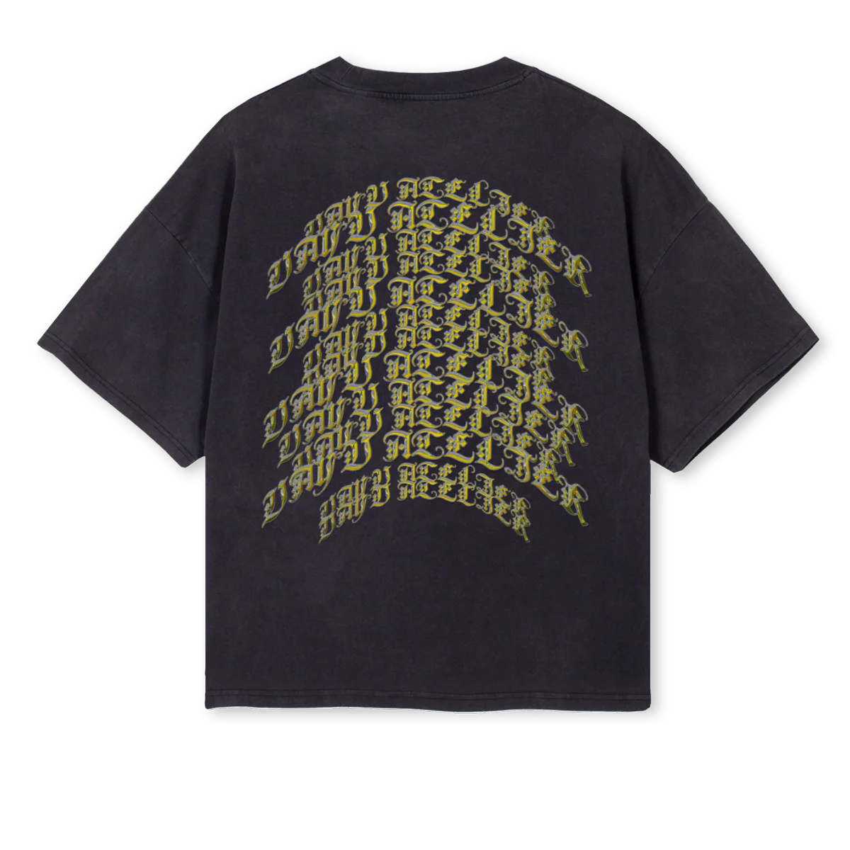 VAYUUU_1 Vintage Black Oversized Boxy Tee. - Image 2