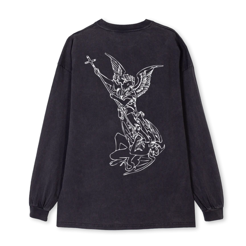 VB BIG Vintage Black Oversized LS Tee. - Image 2