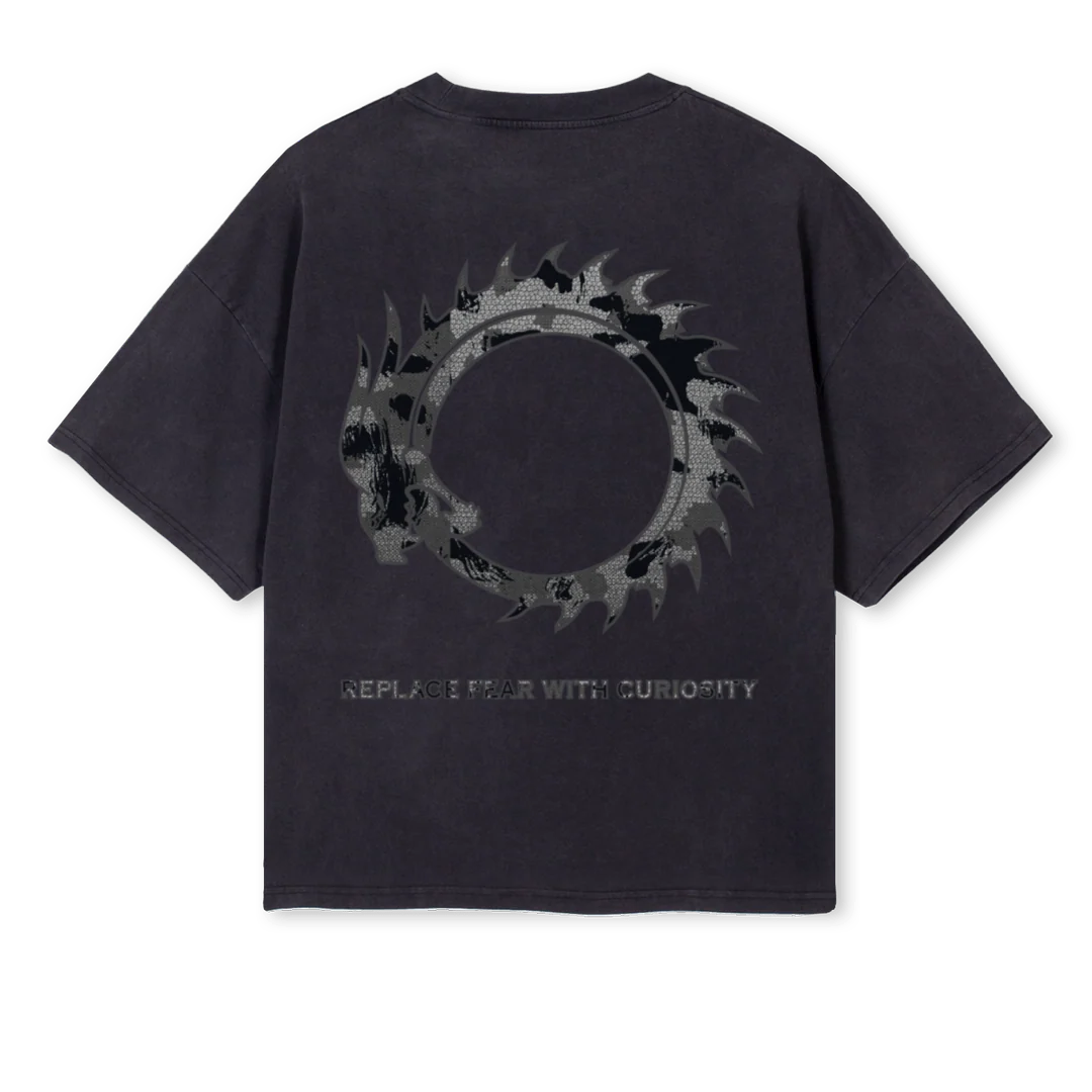 VBLACK Vintage Black Oversized Boxy Tee. - Image 2