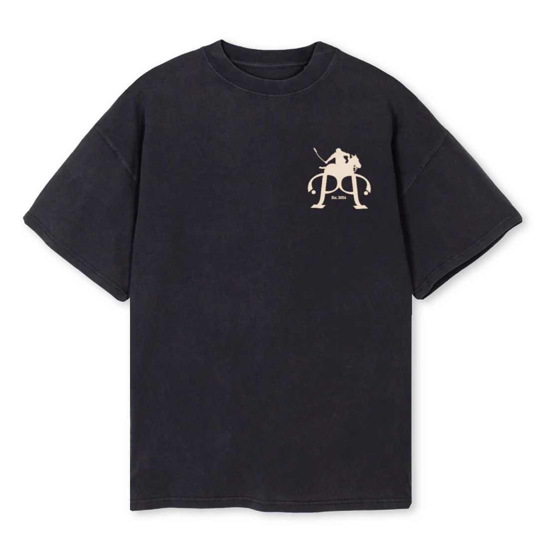 VBLACKC Vintage Black Oversized Tee.