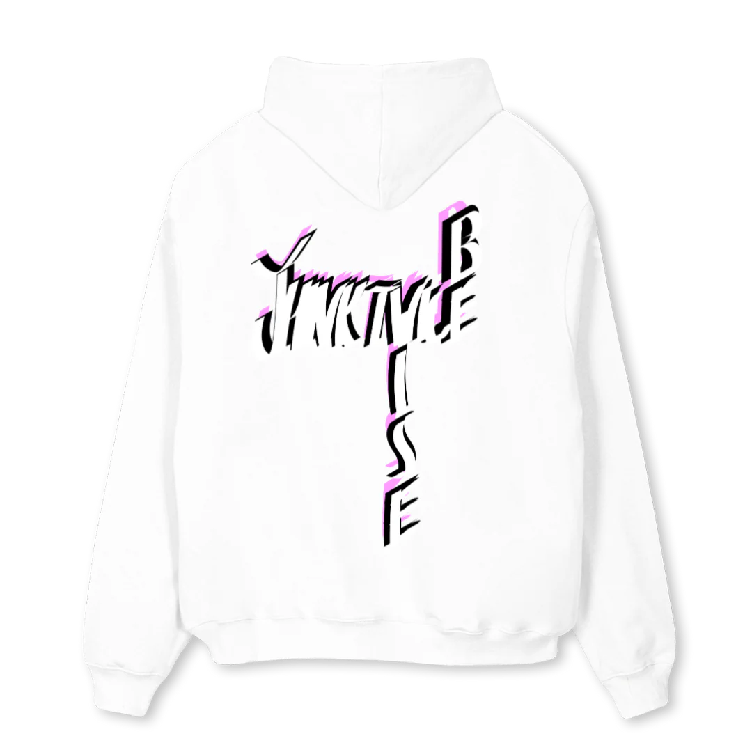 VBÖ White Oversized Hoodie. - Image 2